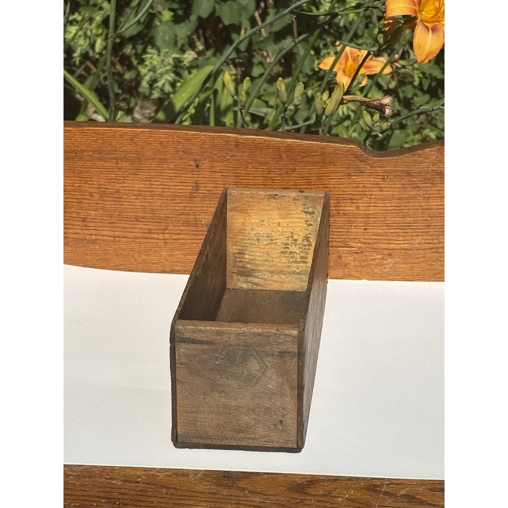 Vintage Kraft American Wood Box Process Cheese 5 LBS  Farmhouse Decor Cottage